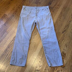 RARE Levis Corduroy Pants VTG 70s 519 USA‎ Made 38x30 Gray Talon "Blank" Tab